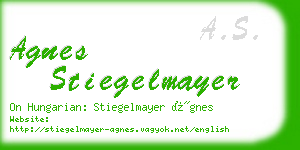 agnes stiegelmayer business card